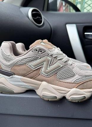 Женские бежевые кроссовки new balance 9060 beige grey х нью беланс 38