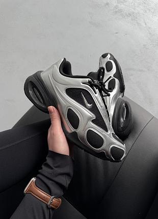 Чорні кросівки унісекс nike air max muse metallic silver black х ейр макс 42
