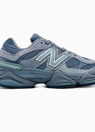 Мужские голубые кроссовки new balance 9060 hazy blue х нью беланс 43