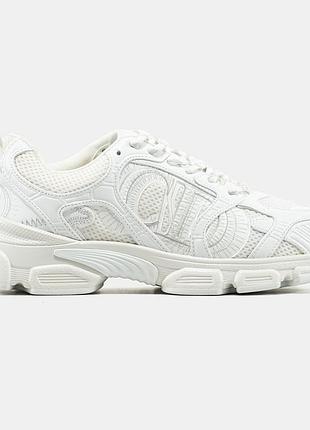 Білі кросівки унісекс dior chrono sneaker white х діор 45