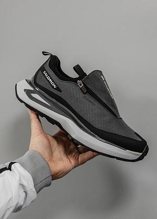 Чоловічі сірі кросівки salomon odyssey gore-tex grey black winter termo х саломон 41