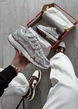Жіночі сірі кросівки nike p-6000 platinum violet vast grey х найк 37