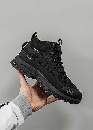 Черные мужские кроссовки the north face glenclyffe gore-tex black winter fur х норт фейс 44