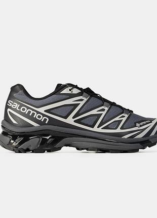Чоловічі сірі кросівки salomon s lab gore-tex grey black х саломон 42