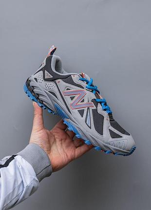 Сірі кросівки унісекс new balance 610 grey black blue х нью беланс 42