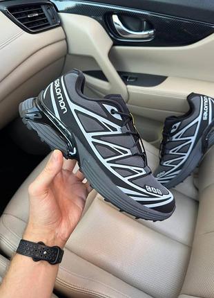 Мужские серые кроссовки salomon 8-cab tx-6 gore-tex grey termo х саломон 44