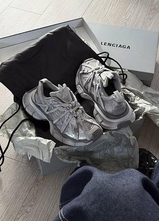 Серые кроссовки унисекс balenciaga gb 3xl extreme laces b trainers in grey x баленсиага 3xl 41
