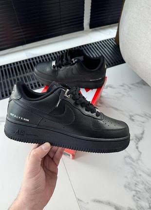 Чорні кросівки унісекс nike air force 1 low 1017 alyx 9sm х найк ейр форс 43