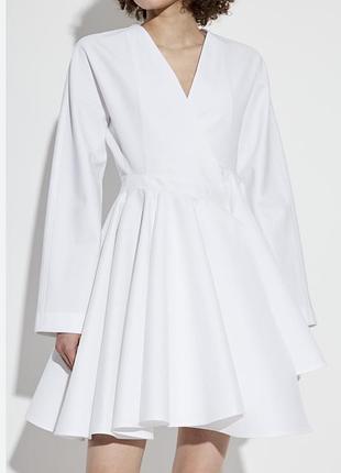 H&amp;m edition arket платье мыны хлопок с длинным рукавом
