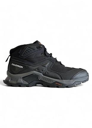 Чоловічі чорні кросівки salomon quest element gore-tex black termo х саломон 41