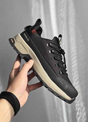 Мужские черные кроссовки the north face glenclyffe low black beige termo gore-tex х норт фейс 41