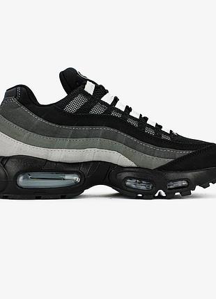 Серые мужские кроссовки nike air max 95 grey gradient х эйр макс 40