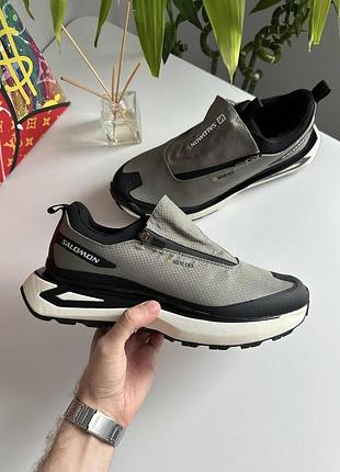 Мужские оливковые кроссовки salomon odyssey elmt gore-tex olive termo х саломон 45