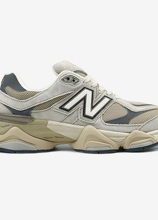 Женские бежевые кроссовки new balance 9060 beige brown blue х нью беланс 39
