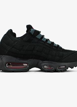 Мужские черные кроссовки nike air max 95 black orange х эйр макс 45