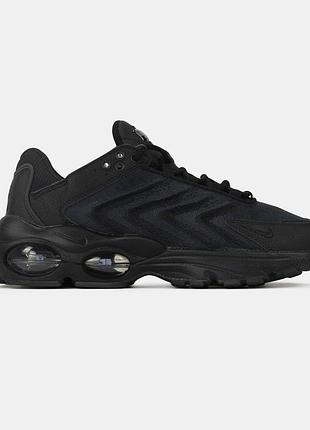 Чорні кросівки унісекс nike air max tailwind tw black x teйворд 37