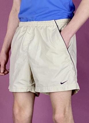 Легкі чоловічі шорти nike оригінал на пляж відпочинок s пісочного кольору