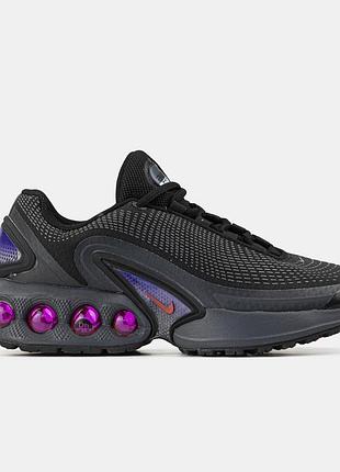 Чорні кросівки унісекс nike air max dn black purple х ейр макс 36