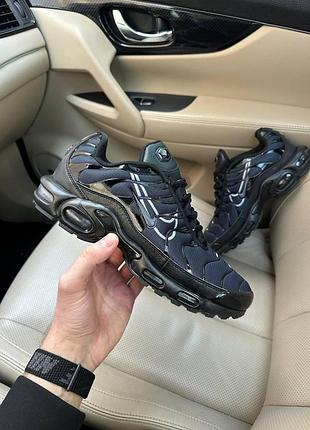 Мужские чёрные кроссовки nike air max tn plus black х эйр макс тн 44