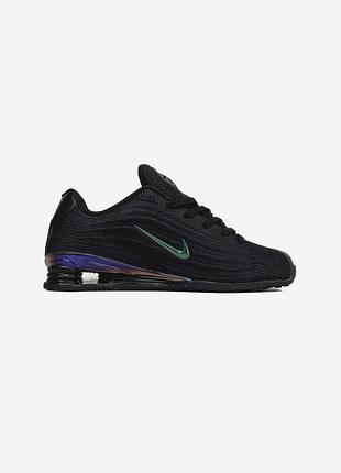 Чорні кросівки унісекс nike shox z black iridescent х шокс 45