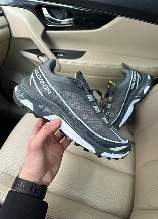 Мужские серые кроссовки salomon xt 6 ft grey х саломон 41