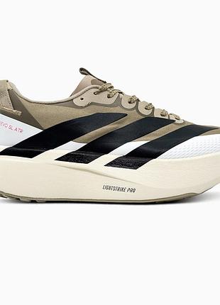 Білі кросівки унісекс adidas adizero evo sl white military green x адідас 43