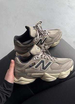 Бежевые кроссовки унисекс new balance 9060 beige cordura x нью беланс 43