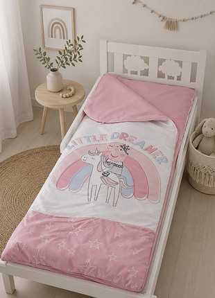 Дитячий теплий спальник peppa pig (свинка пеппа) для садочка 💖