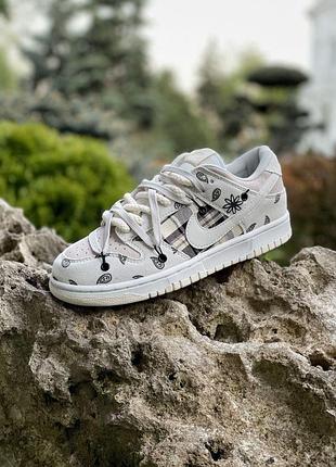 Бежевые кроссовки унисекс nike sb dunk low travis scott cactus jack cream black х данк 45