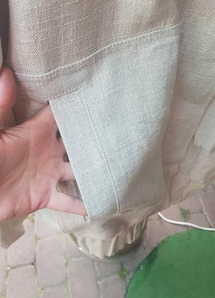 Льняний бомбер zara 9