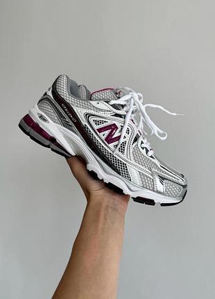 Серые кроссовки унисекс new balance 1064 silver red х нью беланс 38