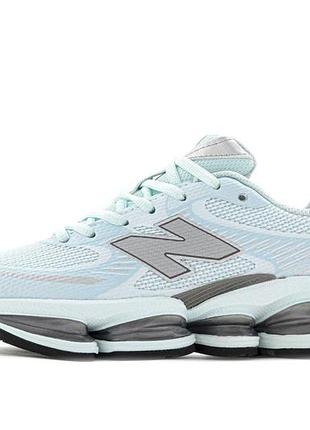 Белые кроссовки унисекс new balance 2000 light blue pastel х нью беланс 45