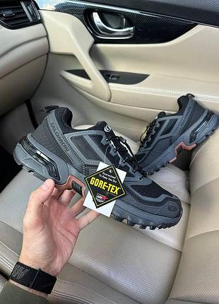 Чоловічі чорні кросівки salomon acs+ft black grey thermo gore-tex х саломон 41