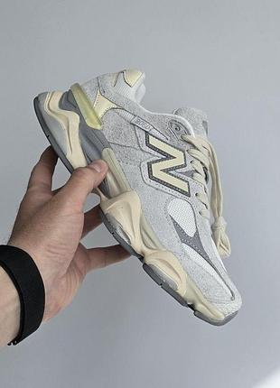 Сірі кросівки унісекс new balance 9060 grey beige х нью беланс 44