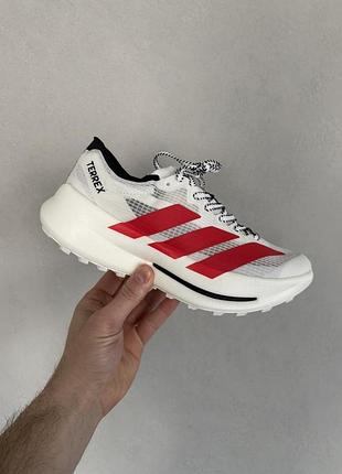 Білі чоловічі кросівки adidas terrex agravic speedult 2 white red х террекс 43