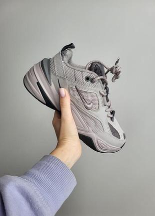Серые женские кроссовки nike m2k tekno grey х текно 36
