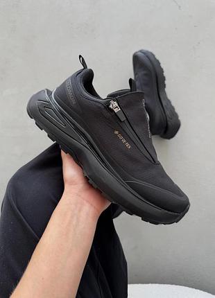 Мужские черные кроссовки salomon odyssey gore-tex pure black winter termo х саломон 41