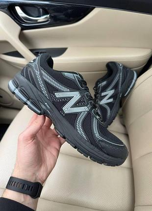 Чорні чоловічі кросівки new balance 860 black silver х нью беланс 41