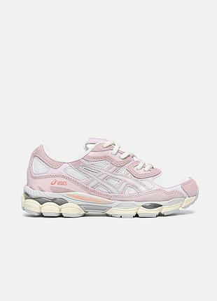Женские розовые кроссовки asics gel nyc pink х ассикс 37