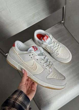 Жіночі бежеві кросівки nike sb dunk low beige х данк 41