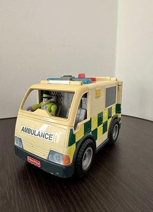Іграшковий автомобіль — fisher-price imaginext ambulance