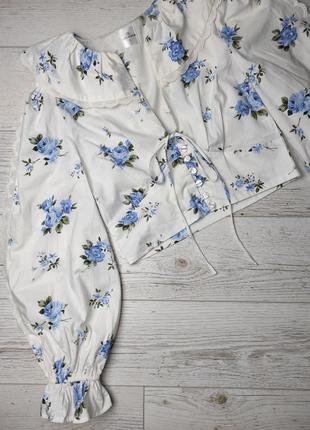 Очень милая блуза на топ на пуговках р.8 (s)2 фото