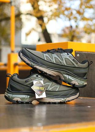 Мужские кроссовки хаки salomon xa pro street gore-tex khaki х саломон 44