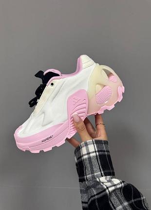 Белые женские кроссовки adidas edge white pink х эдж 40