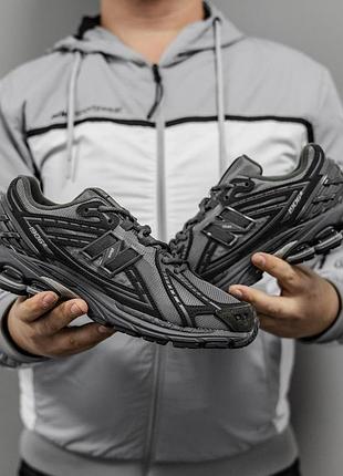 Серые кроссовки унисекс new balance 1906r grey black х нью беланс 41