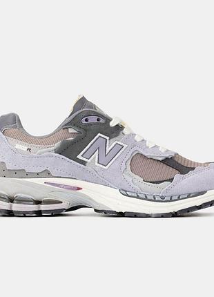 Серые кроссовки унисекс new balance 2002r protection pack grey beige х нью беланс 36