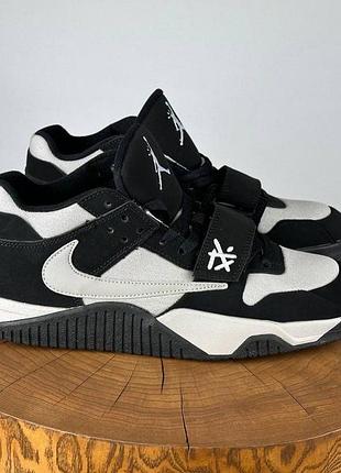 Мужские черные кроссовки jordan cut the check travis scott grey black white х джордан 44