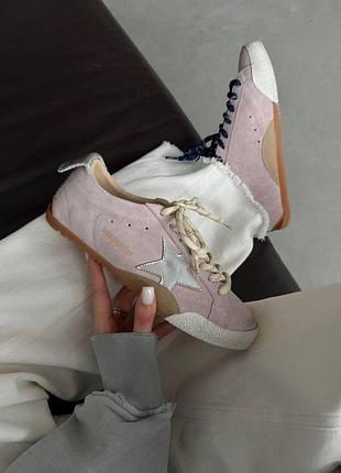Рожеві жіночі кросівки golden goose true star pink white х голден гус 41