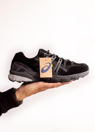 Чорні чоловічі кросівки asics gel sonoma 15-50 gore-tex dark grey х асікс 41