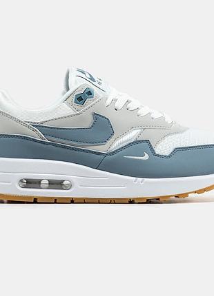 Білі чоловічі кросівки nike air max 1 big head mode х ейр макс 40
